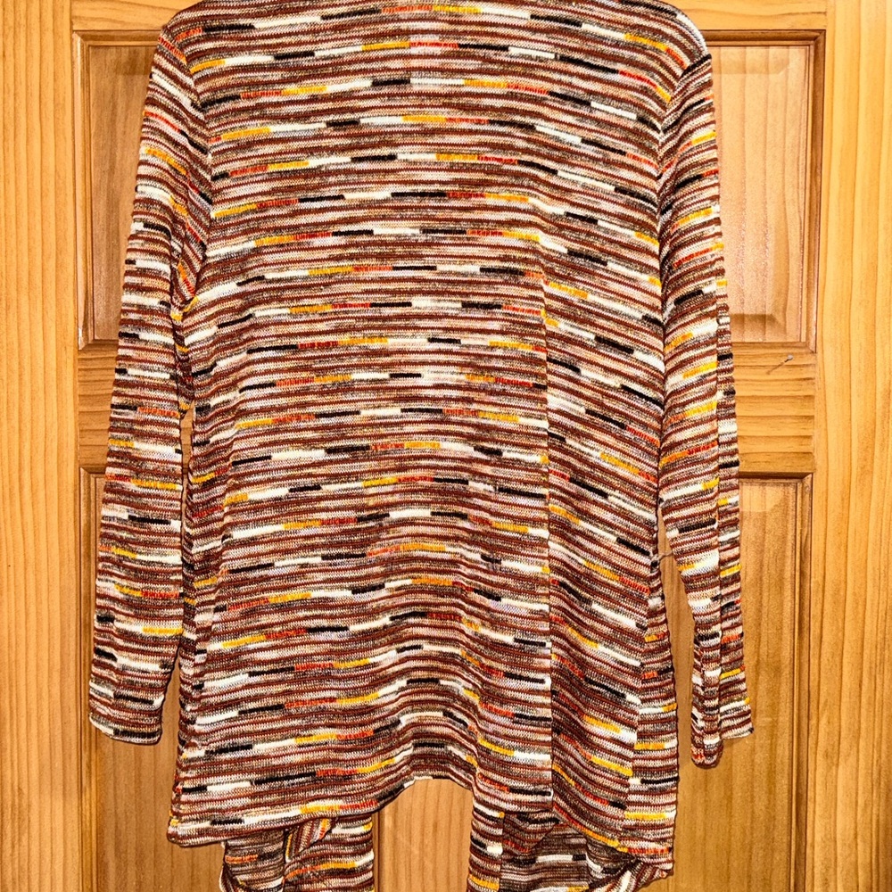 Ruby Rd. Women’s Multicolor Striped Open Cardigan… - image 8